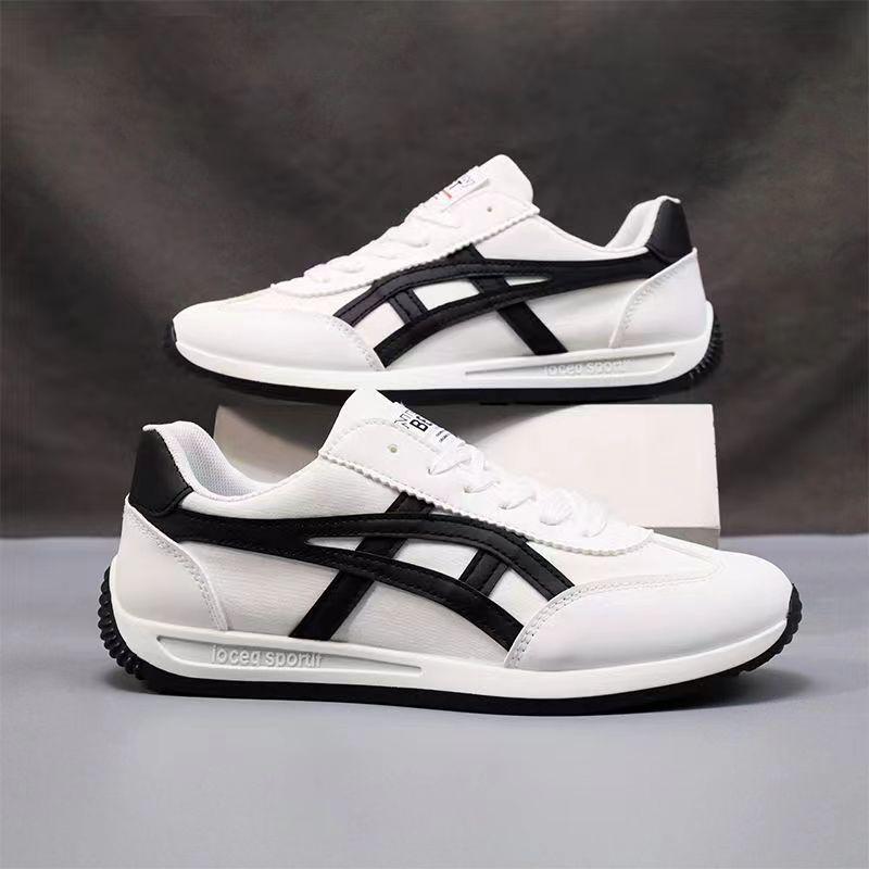 Herrenschuhe Neue atmungsaktive Canvasschuhe Sport Casual Weiße Schuhe Student Trendy Cortez Weiche Sohle Stilvolle Schuhe 43