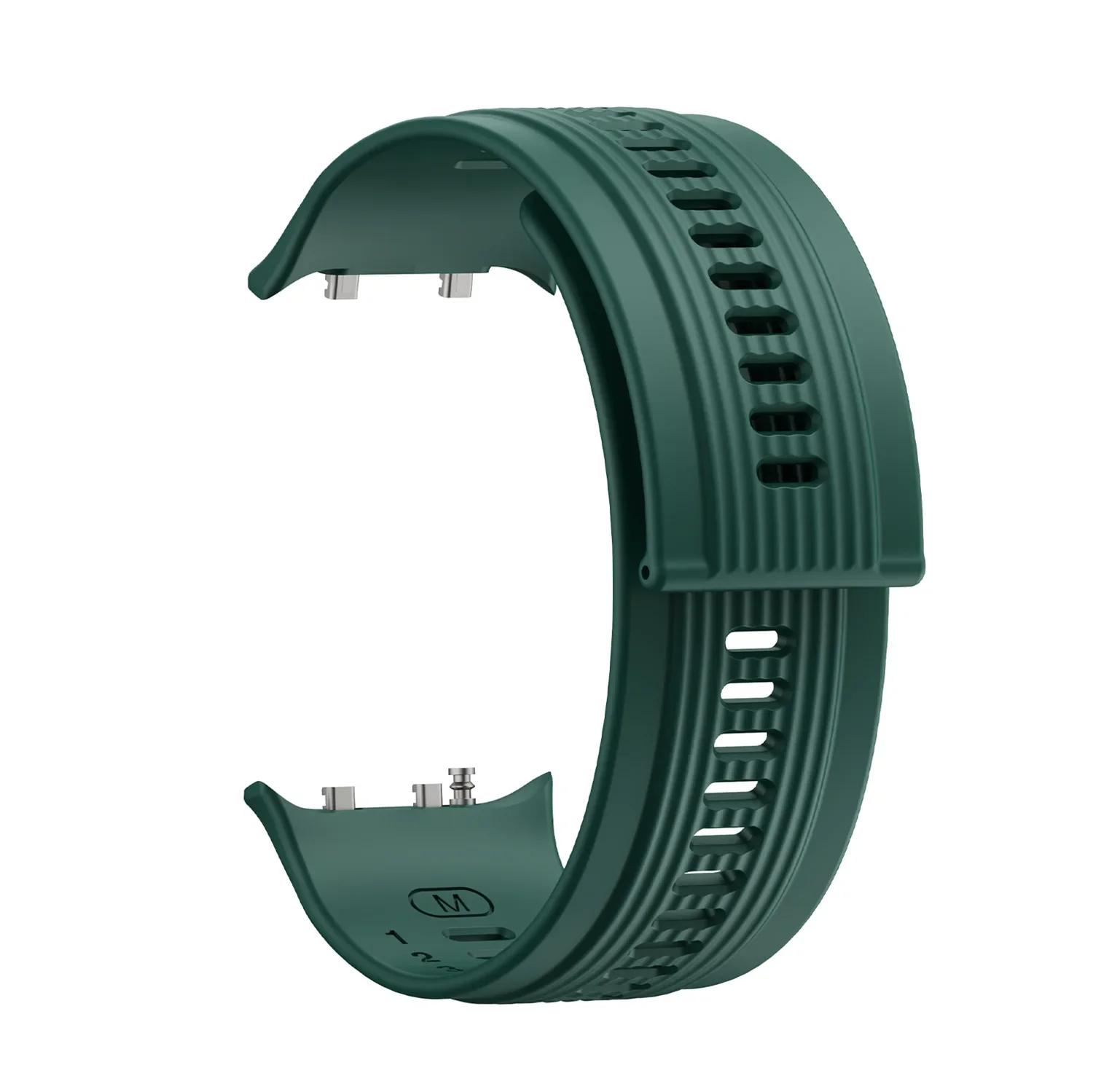 Silikonarmband für Huawei Watch D2 Weiches Sportarmband Ersatzarmband Atmungsaktives Uhrenarmband für Huawei Watch D2 Handgelenksarmband For Watch D2 dunkelgrüne