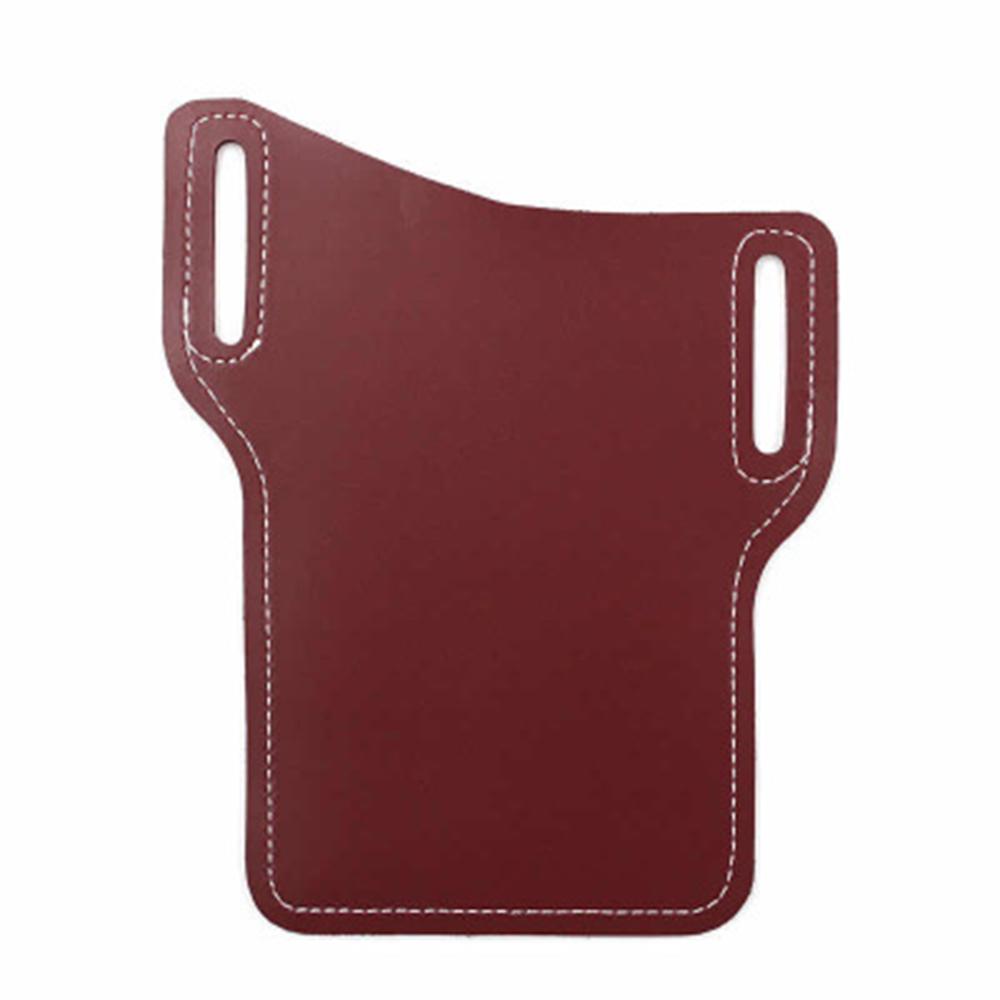 Clip Telefon Holster Gürtel Tasche Geldbörse Reise Wandern Mini Taschen Vintage Pack Handy Tasche Taille Tasche wein rot