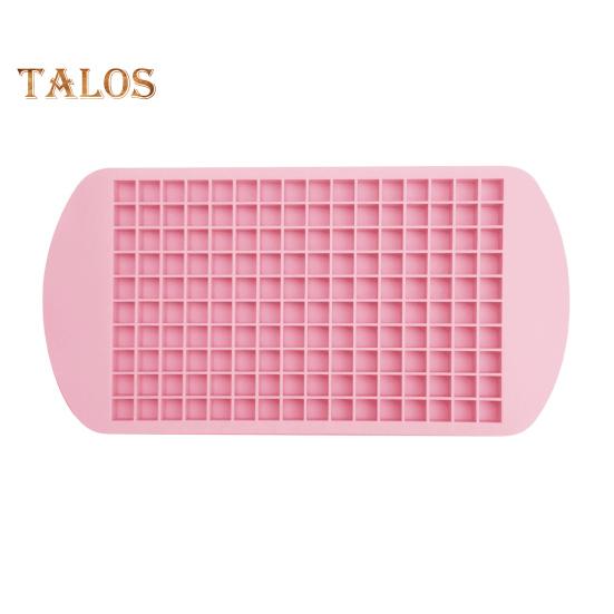 Mini-Eiswürfelform aus Silikon, 160 kleine Würfel, visuell-sensorische Eiswürfel, schnelles Einfrieren, einfaches Enteisen, perfektes Heimwerkerwerkzeug rosa