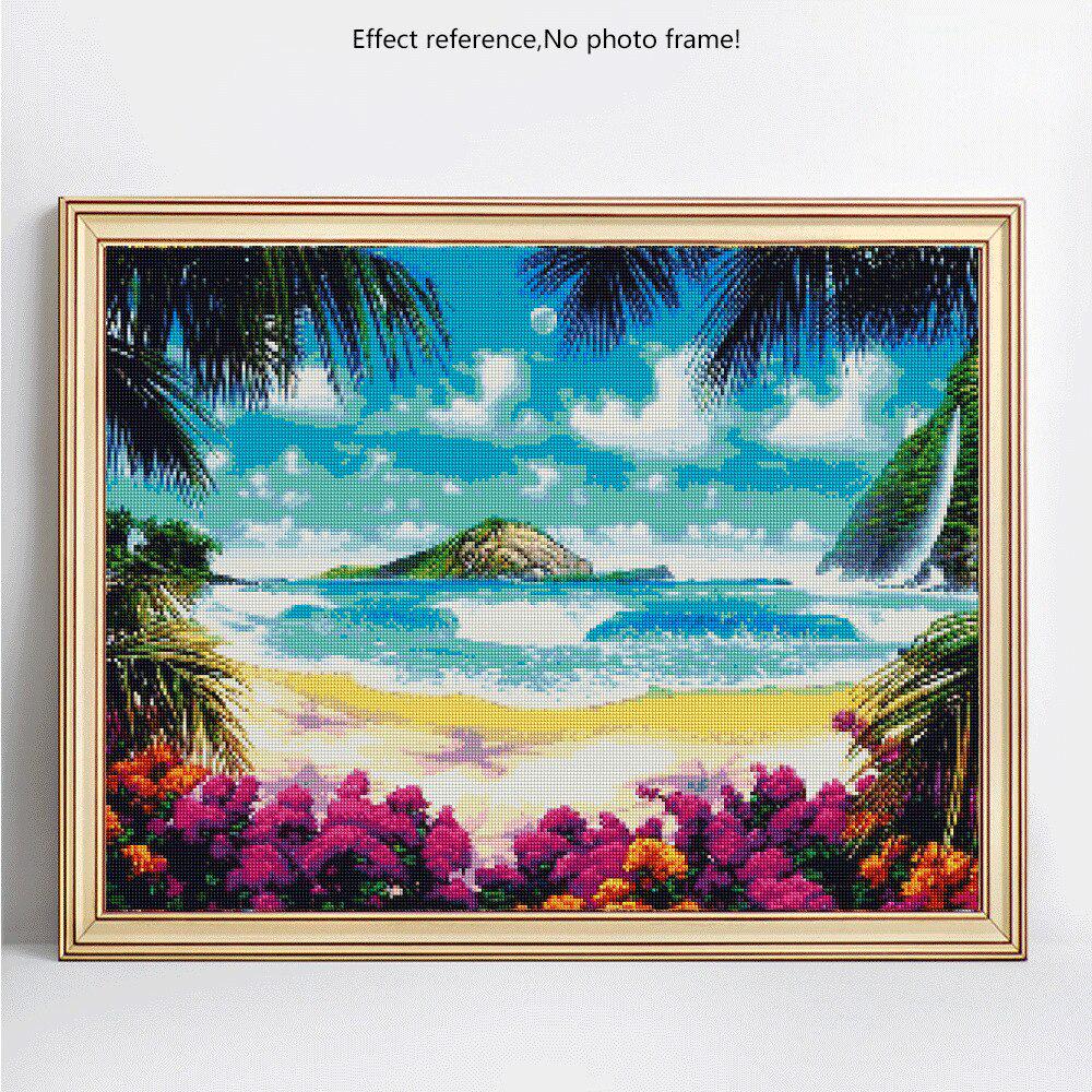 Diamant-Malerei, DIY-Diamant-Stickerei, Verkauf, Landschaft, Diamant-Mosaik, volles rundes Strass-Bild 20X30
