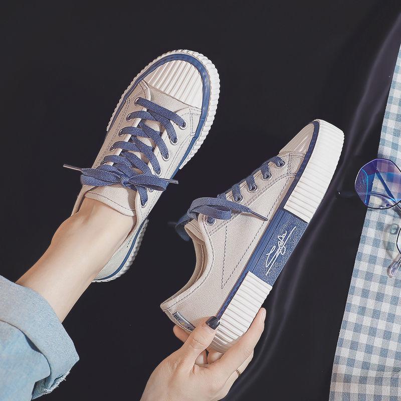 Daifa Herbst Neue Keks Form Schuhe Canvas Schuhe Frauen Low Top Koreanische Mode Schuhe Super Beliebte INS Frauen Schuhe Student Schuhe 38