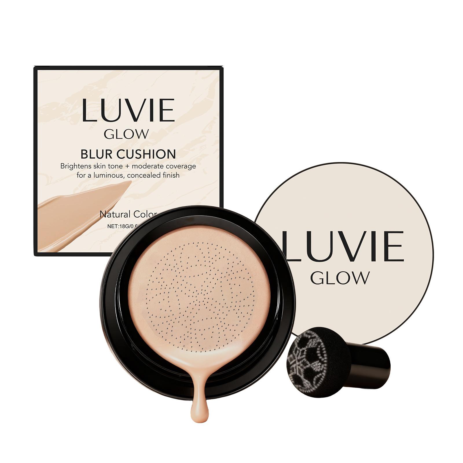Luftpolster-Foundation Leicht Natürlich Feuchtigkeitsspendend Abdeckstift Aufhellend Öl-Kontrolle Wasserdicht Pilz-Luftpolster-Basis Kosmetik Natural Color