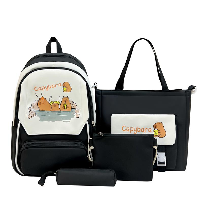 Neue Schultasche Süß Bedruckte Cartoon Schultasche Männlich Mode Mittelschüler Leichter Vielseitiger Rucksack Weiblich