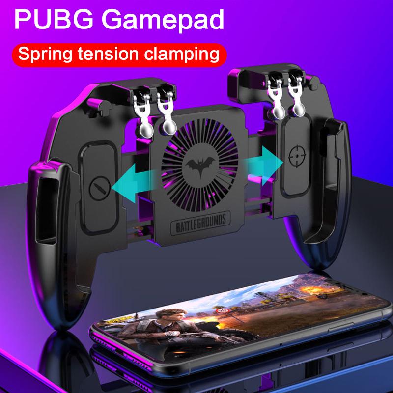 PUBG Handheld Game Controller Shooter Trigger Gamepad mit Lüfter für Android iOS Smartphone