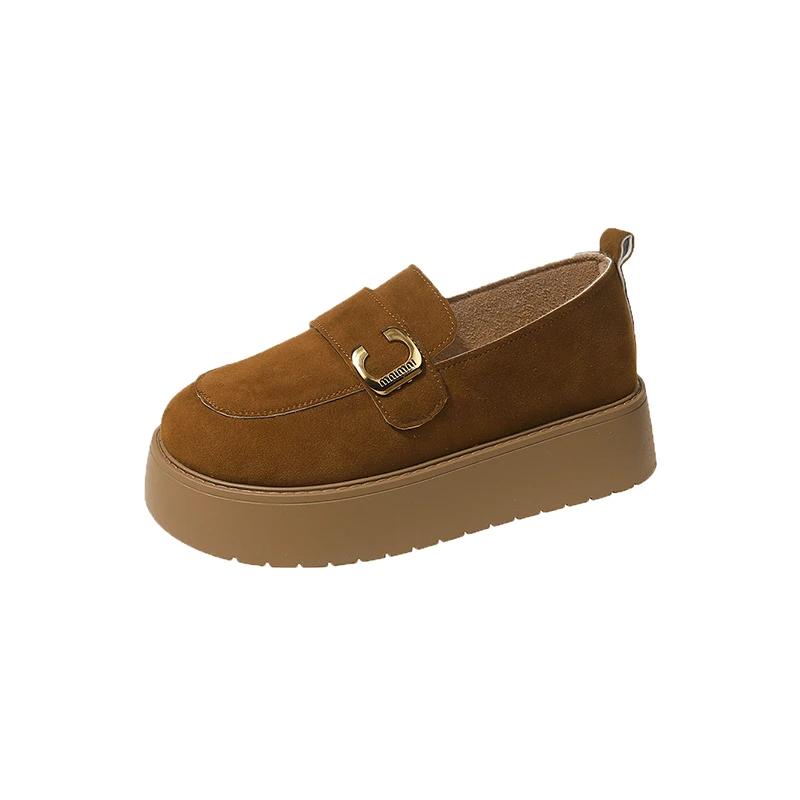 Outdoor Schuhe Damen Slipper Damen High Heels Plateau Freizeit Pumps Damen Metalldekoration Slip-on Nähschuhe Damen 40 braun