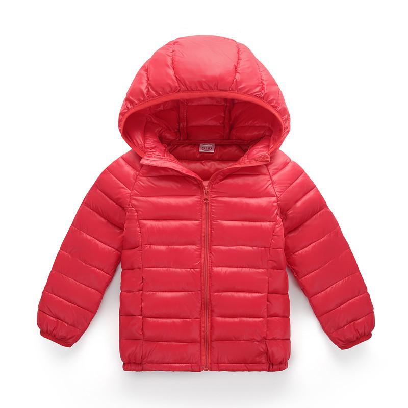 Herbst Winter Kinder Daunenjacken Für Mädchen Kinder Kleidung Warme Daunenmäntel Für Jungen Kleinkind Mädchen Oberbekleidung Kleidung 2-12 Jahre 7-8years rot