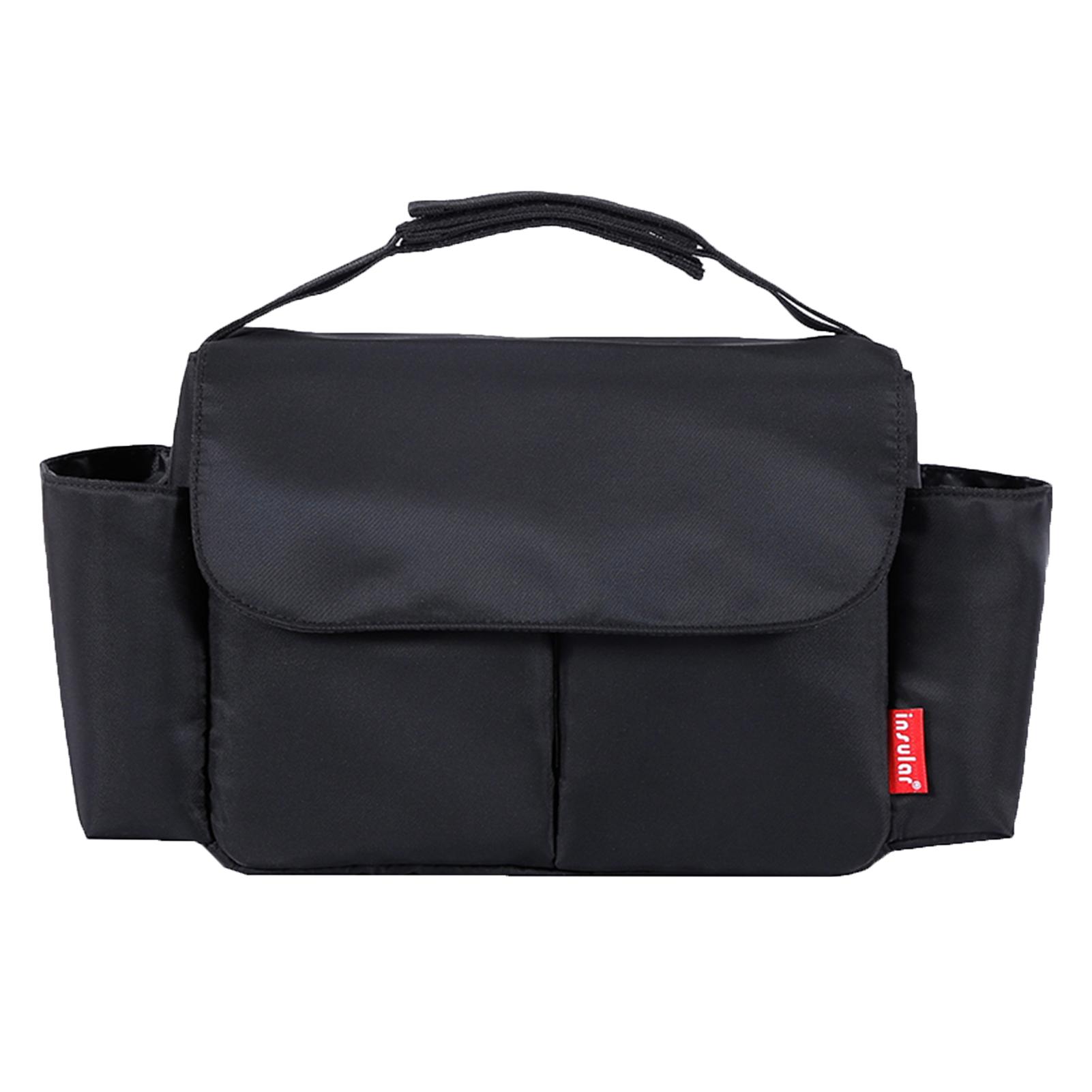 Multifunktionale Wickeltasche, wasserdichter Babyrucksack mit leichtem Innenfach schwarz