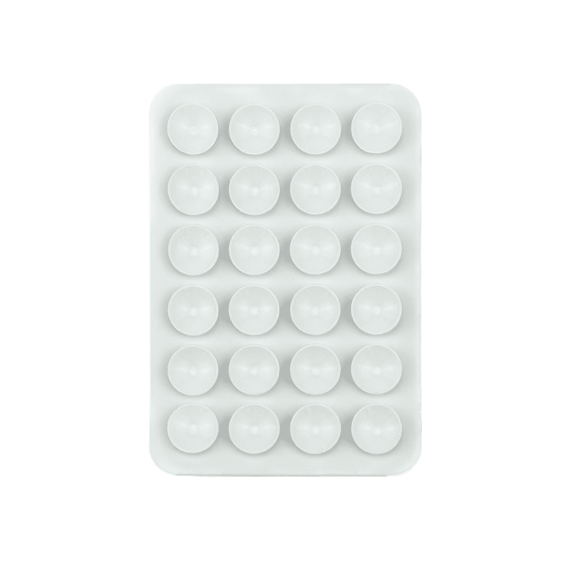 Multifunktionaler Handy-Saugnapf aus Silikon, 24 Quadratzoll, einseitige Schutzhülle für Mobiltelefon, rutschfeste Halterung, Saugnapf weiß