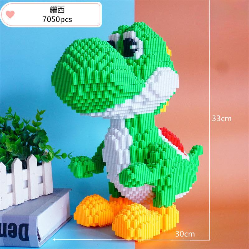 35cm Riesenbausteine Kinderspielzeug Kleine Partikelsteine Desktop-Dekoration Kinder Erwachsene Geburtstagsgeschenke Sammlung blue