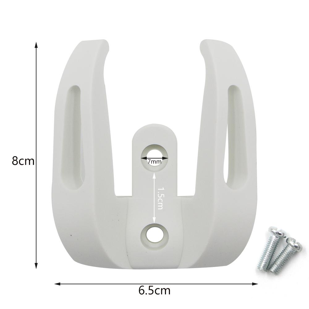 Elektrische Roller Vorderen Kleiderbügel Haken für Xiaomi Mijia M365/1S/Pro Roller Zubehör Tasche Helm Dual Klaue Grip lagerung Rack weiß