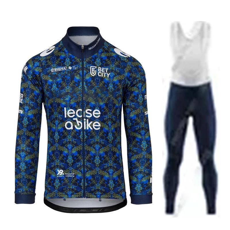 Jumbo Team Herbst Langarm Neu Racing Frühling Lang Radtrikot Set Fahrrad Radfahren Fahrradbekleidung Uniform Ropa Ciclismo 3XL