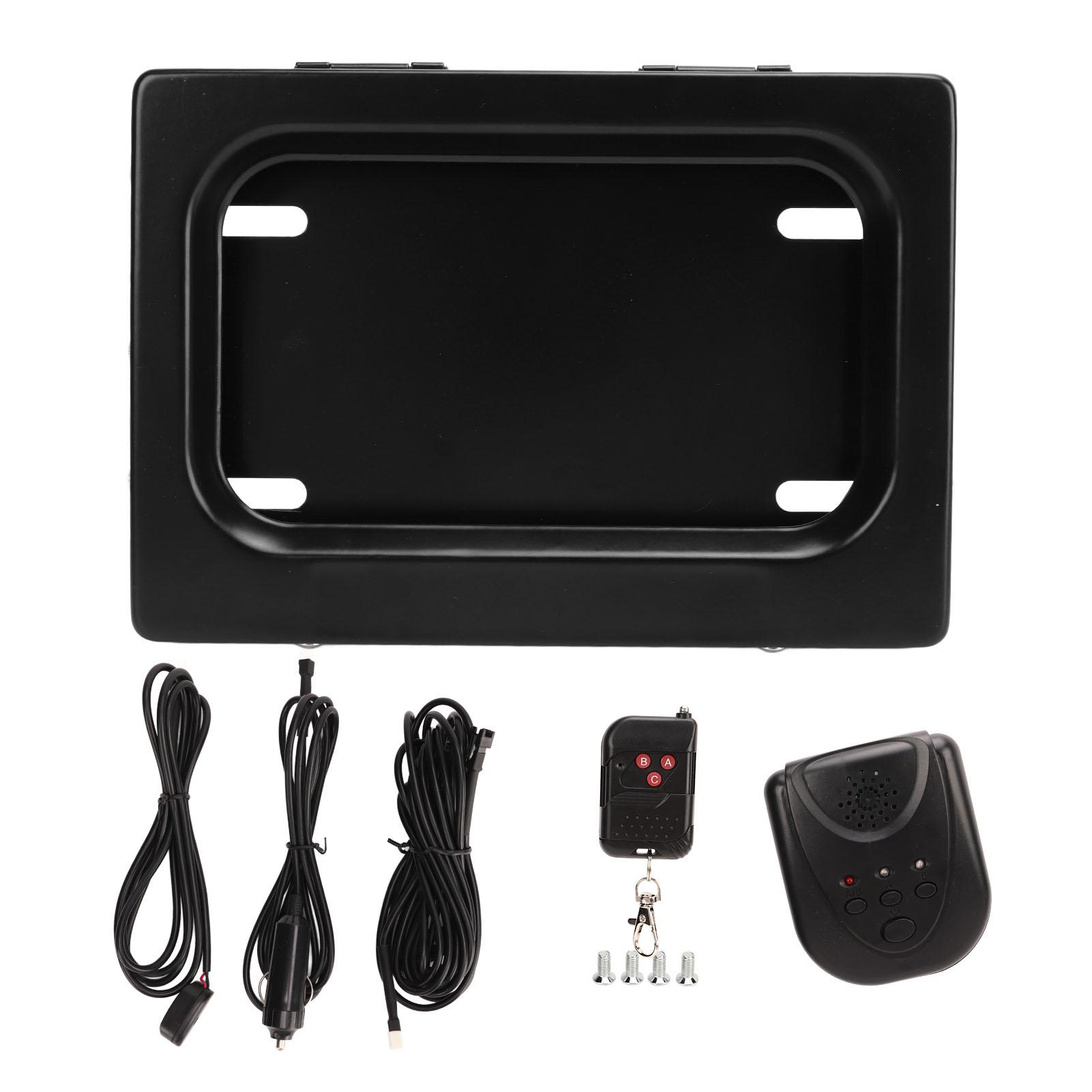 Elektrische Kennzeichen Halterung Halter mit Fernbedienung Rost Beweis Wasserdicht Universal für