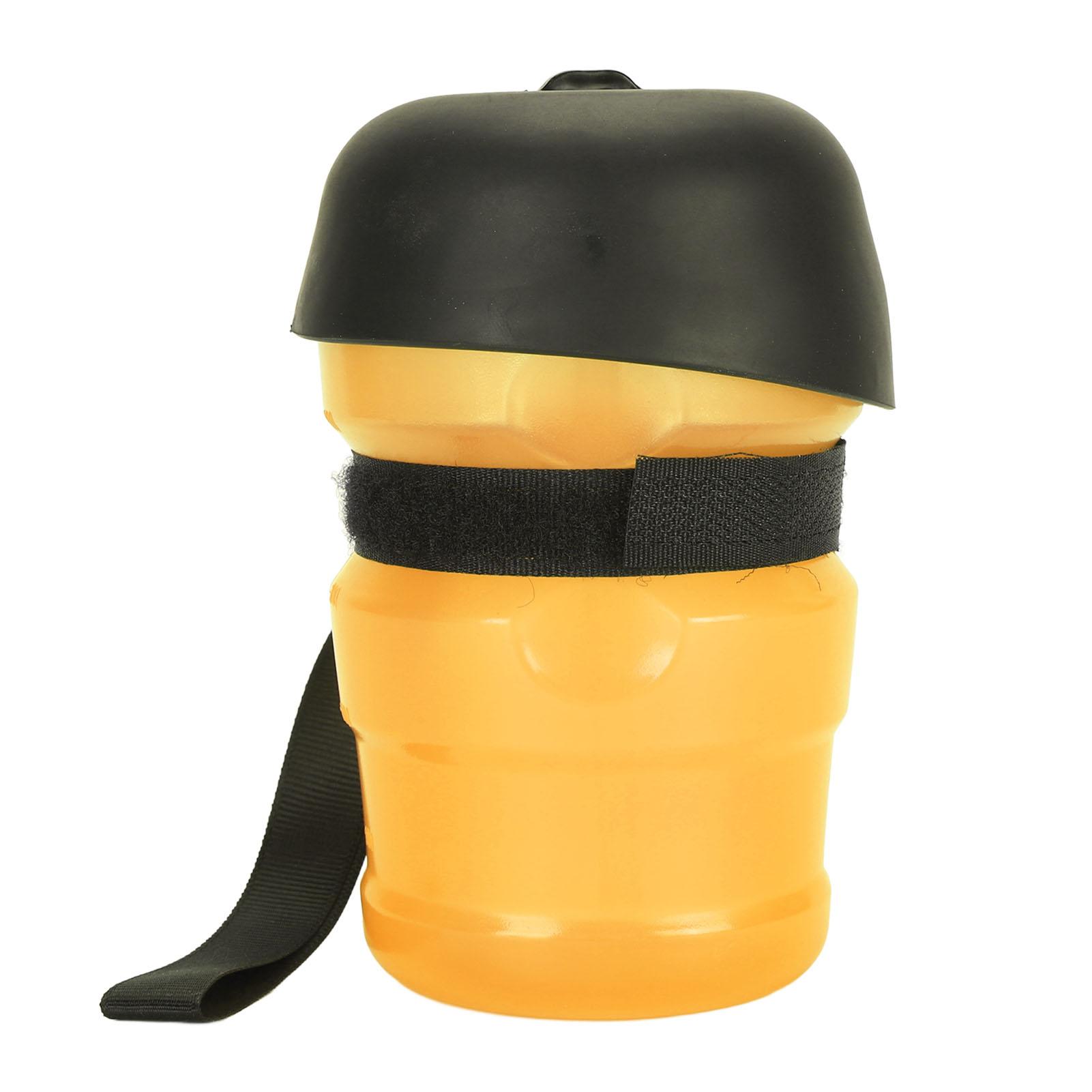 Faltbare Hunde-Wasserflasche Großes Fassungsvermögen Tragbarer Hunde-Wasserspender Haustier-Wasserflasche für Hunde L(for 6.5-9kg) gelb