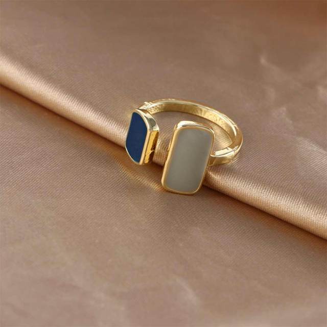 Offene Verstellbare Große Ringe Für Frauen Zirkonring Damenmode Schlicht Tropföl Eheringe Verlobungsringe Damen Vintage gold