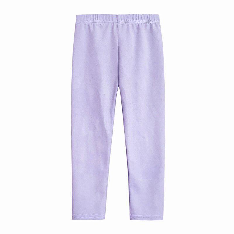 Baumwolle weiche elastische Baby Mädchen lange Hosen Kinder Leggings Frühling Sommer Kinderkleidung 120 licht lila