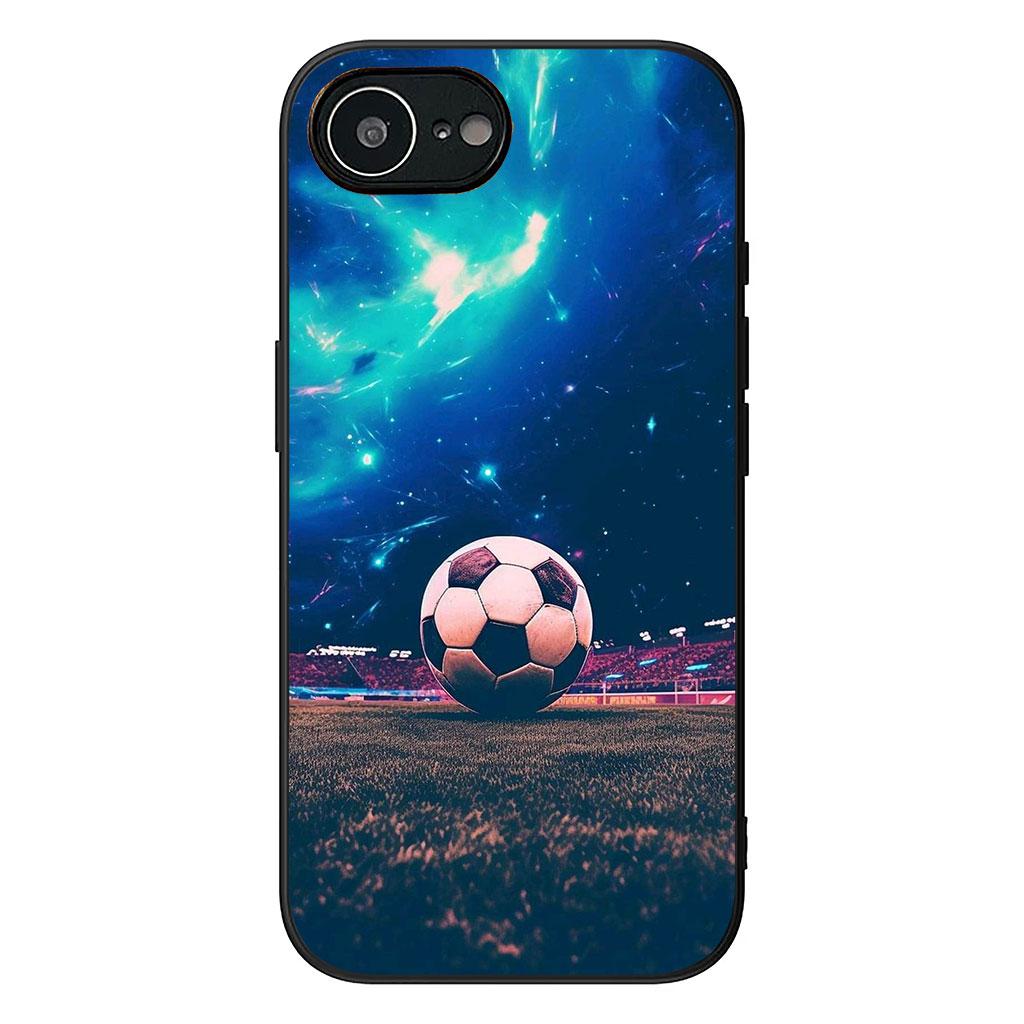 für Samsung Galaxy A25 A37 A57 A12 A14 A41 A50 A51 A70 A71 A72 A21S A04 M15 Note 20 9 8 10 Hülle Fußball Nr. 7 Stern Fußball Nr. 7 Galaxy M15