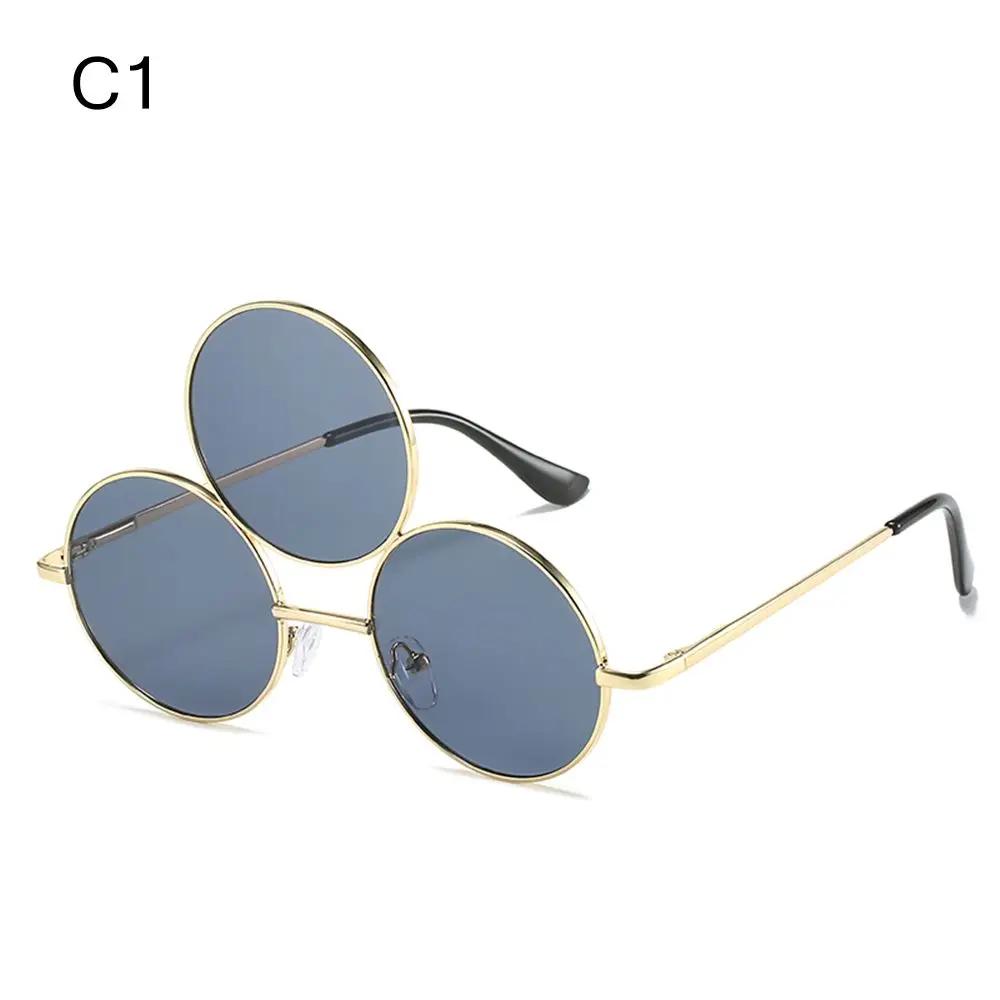 Dritte Auge Sonnenbrille Neuer Chinesischer Stil Erlang Gott Drei Augen Punk Brille Lustige Party Halloween Cosplay Brille