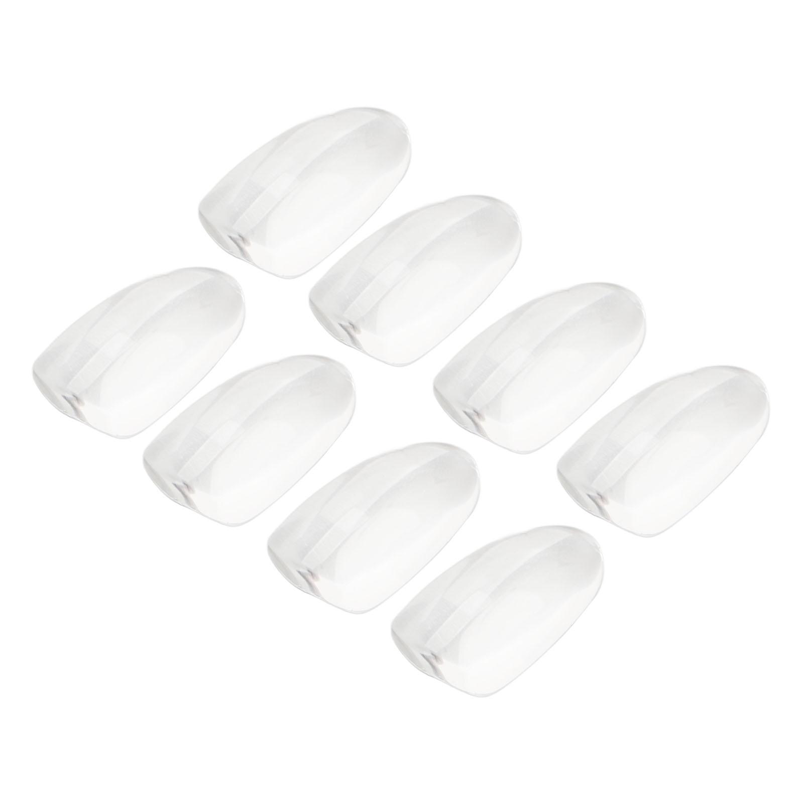 50 Stück Nagellack-Farbkarte Klares Glas Nailart-Farbdarstellungstips für DIY Maniküre-Salon