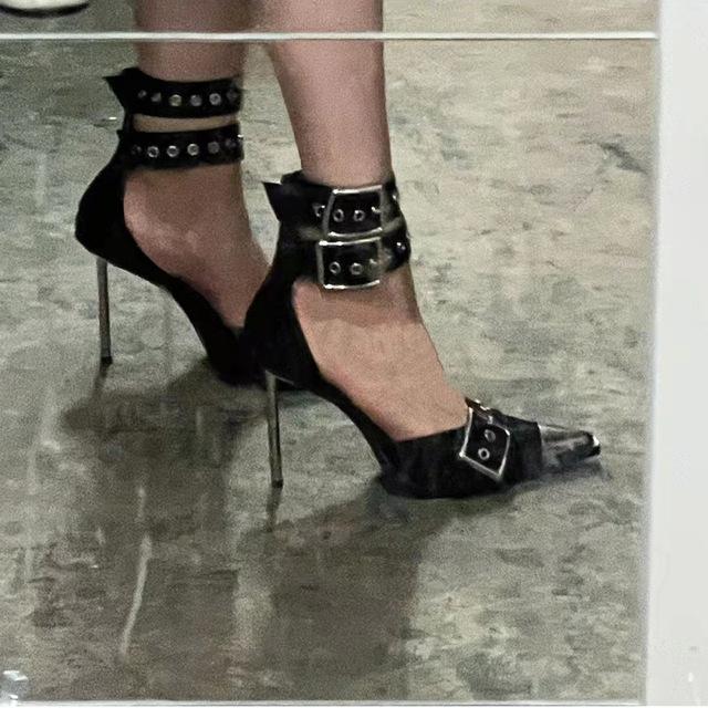 Neue Sommer Pumpen Frauen Spitz Sexy Schnalle High Heels Frauen Party Hochzeit Schuhe Frauen Mode Alias ​​De Las Mujeres 39