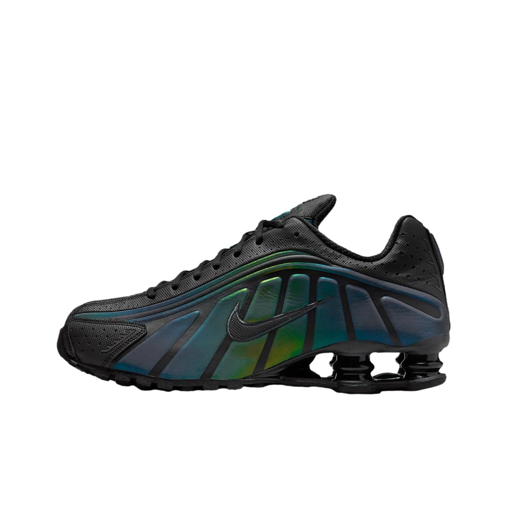 Nike Shox R4 SE Schwarz Seetang Unisex Sneaker Mehrfarbig Hell-Zitronen-Twist IM6596-001 40.5