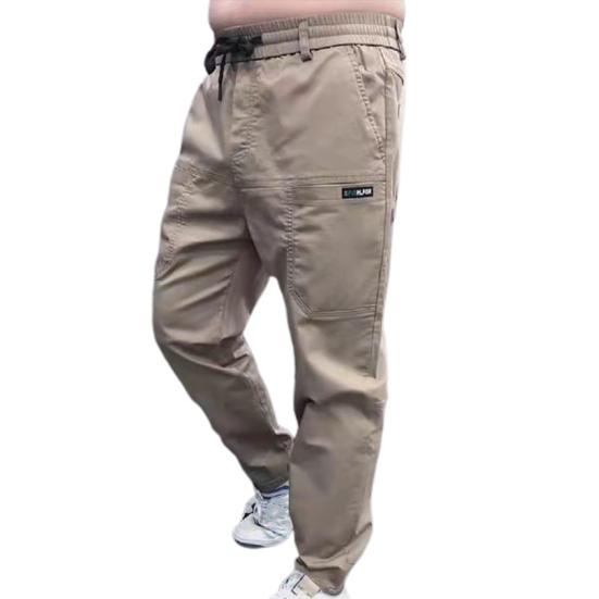 Männer Jogginghose Chic Hohe Elastizität Atmungsaktive Männer Hosen Reine Farbe Männer Hosen Männer Sommer Hosen Männer Bekleidung 36 khaki