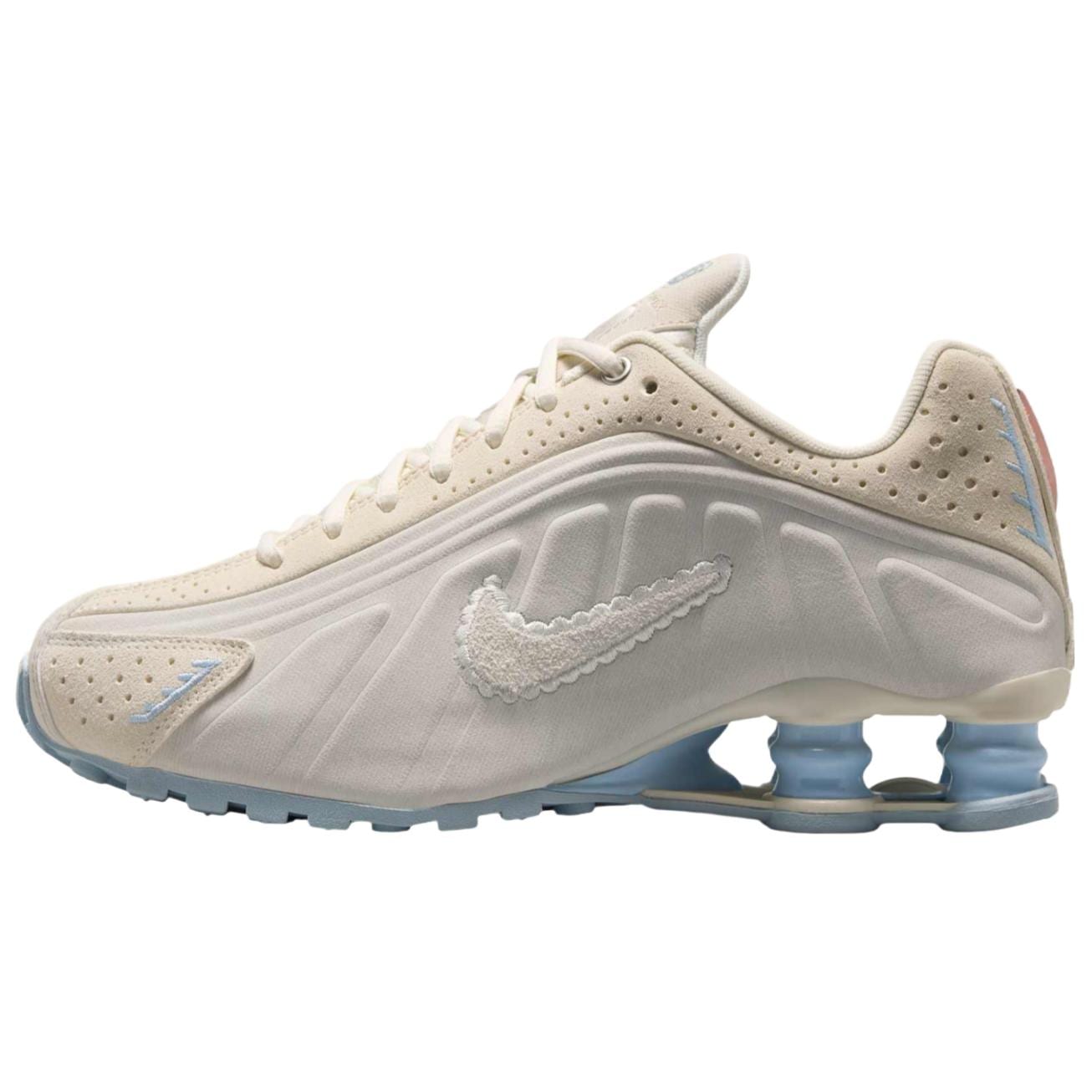 Nike Shox R4 Rutschfest Abriebfest Niedrig geschnitten Freizeit Sprint Laufschuhe Damen Beige Braun IH3572-110 39 braun