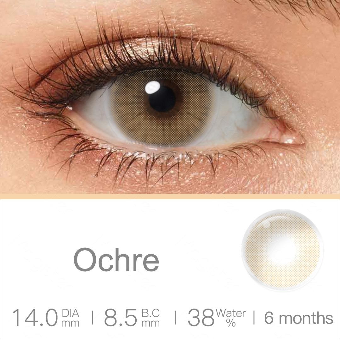 (0,00~-8,00) Farbige Kontaktlinsen mit Sehstärke Natürliche Augenlinse für die Sehkraft Farbige Linsen mit Dioptrien Myopie-Kontaktlinsen -4.50