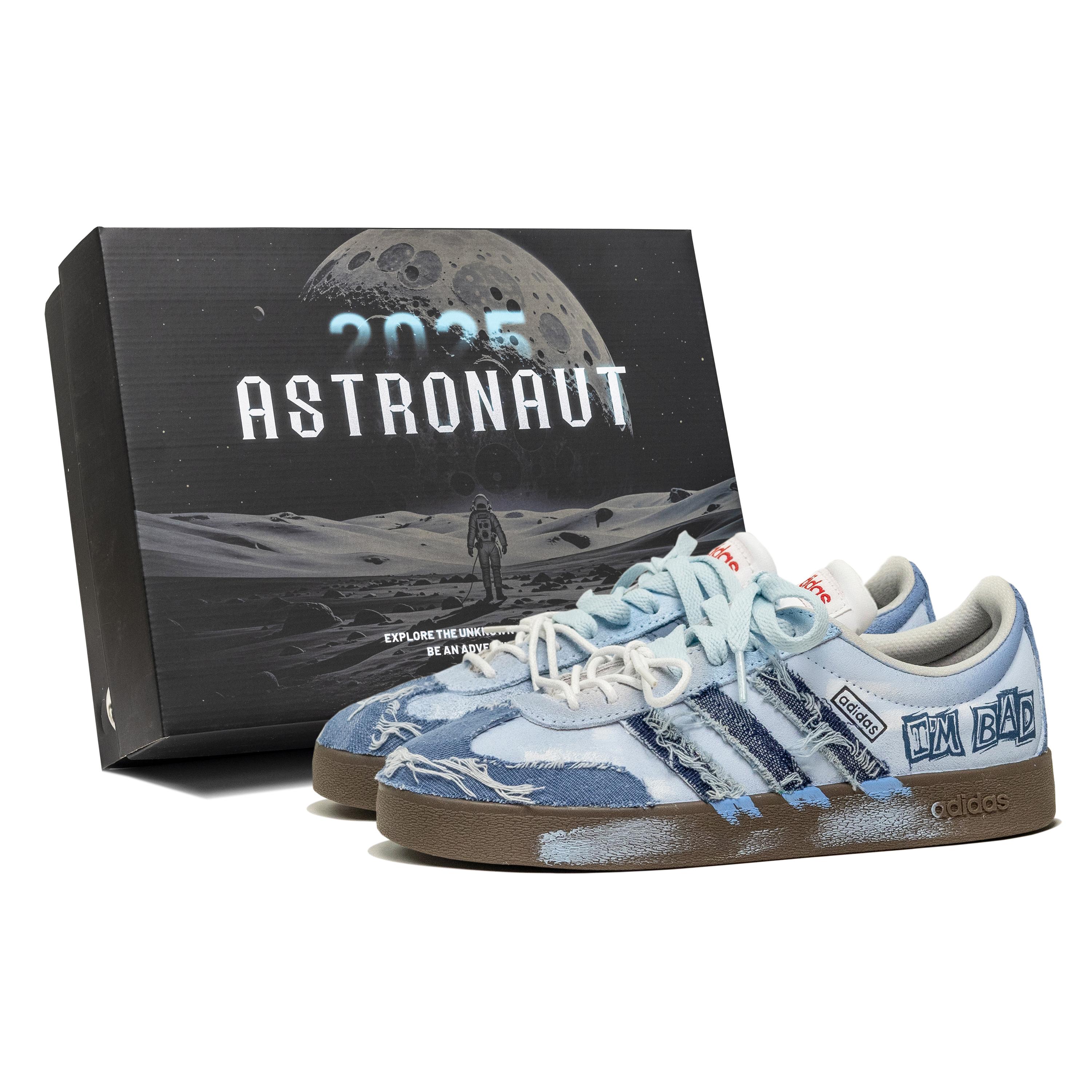 Adidas VL COURT 2.0 Low-Top Skateboard-Schuhe Unisex Himmelblau HQ1802(Team256-SBOX)    Zufällige Verpackung 44 gray