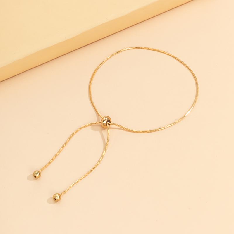 Verstellbares Ketten-Fußkettchen-Armband für Frauen, Vintage-Mode, einfache dünne Kette, Fußkettchen, weiblicher Fuß, Strand, Schmuck, Geschenk gold