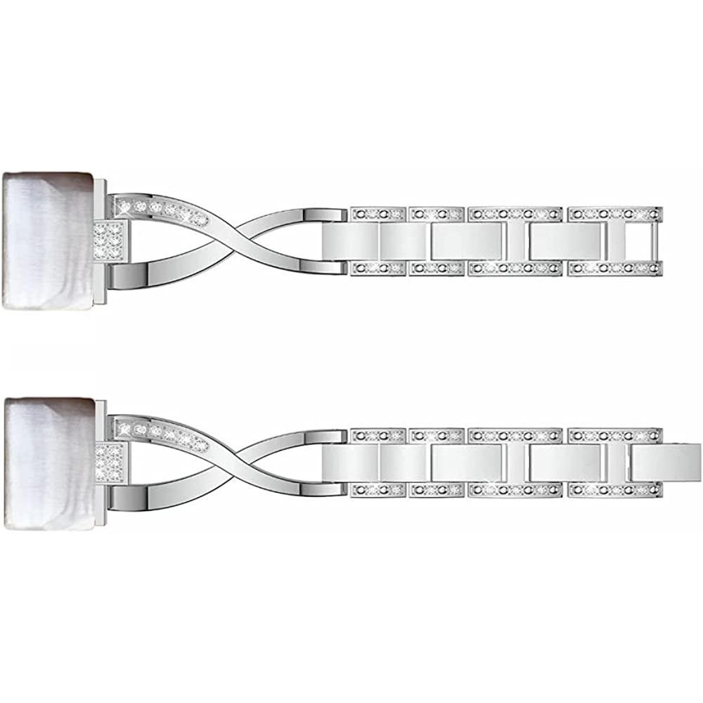 Metallarmband für Garmin Fenix 8 7 7s 6 6s Pro 5s plus Damenuhrenarmband für MARQ epix Pro instinct 2 2s Armband Edelstahl Quickfit-Armband Quickfit 22mm silber
