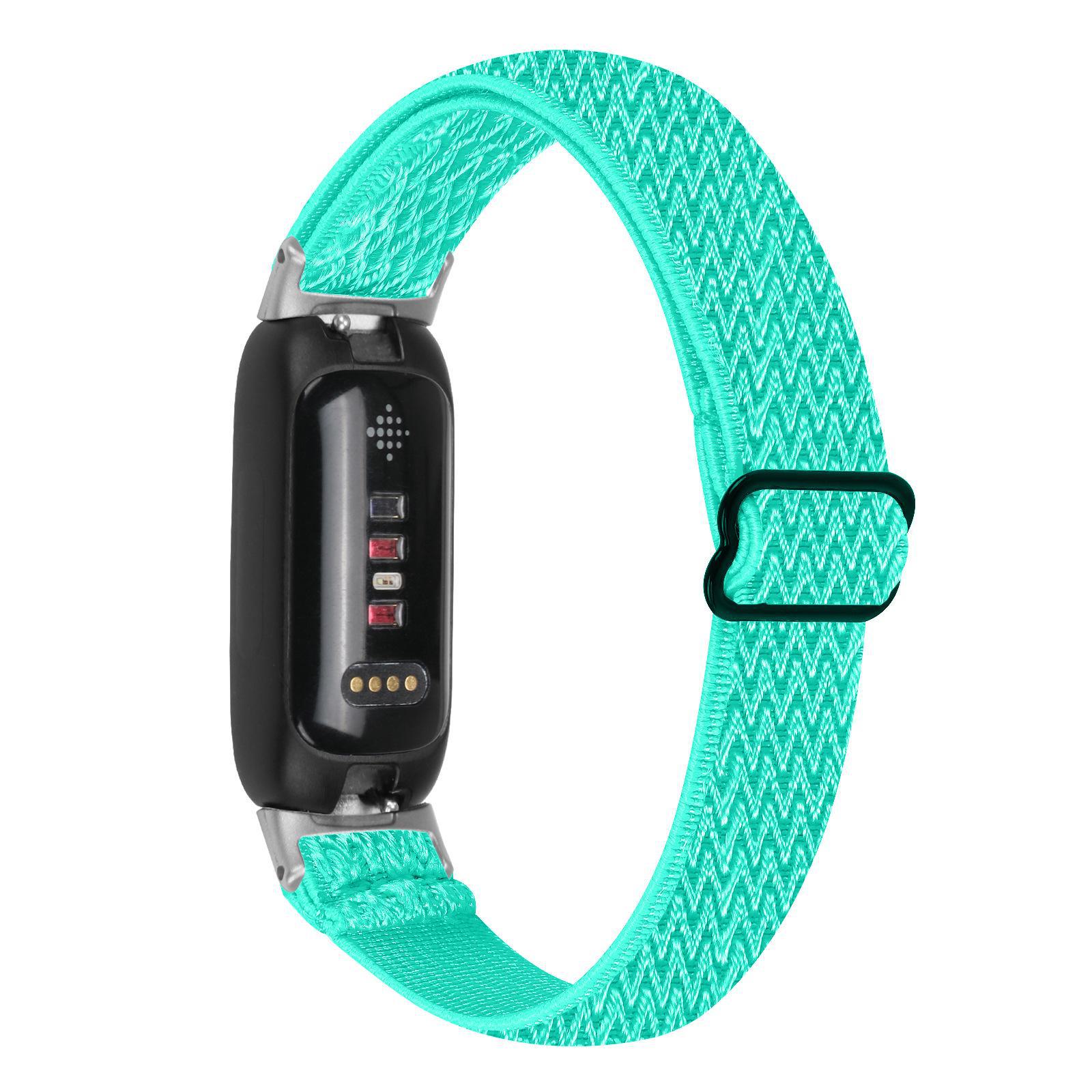 Fitbit Inspire 3 – verstellbares elastisches Armband mit Fischgrätenmuster und einer Schlaufe inspire3-black head minze, grüne