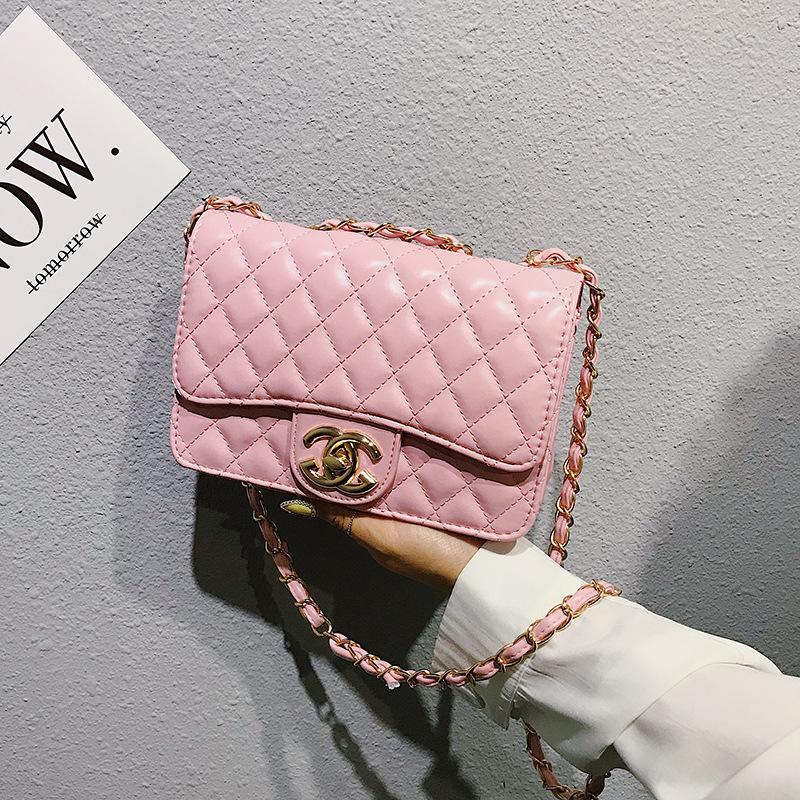 Tasche Damen 2026 Neue Koreanische Rauten-Kettentasche Xiaoxiangfeng Ein Schulter-Schrägband-Tasche Damen-Tasche Vielseitige Kleine Quadratische Tasche white