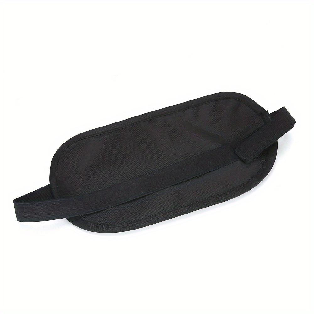 1 Stück Geldgürtel, Reisetasche, Geldgürtel für unterwegs, schmaler Reise-Geldgürtel unter der Kleidung, Geldbeutel mit Reißverschluss für Bargeld M schwarz