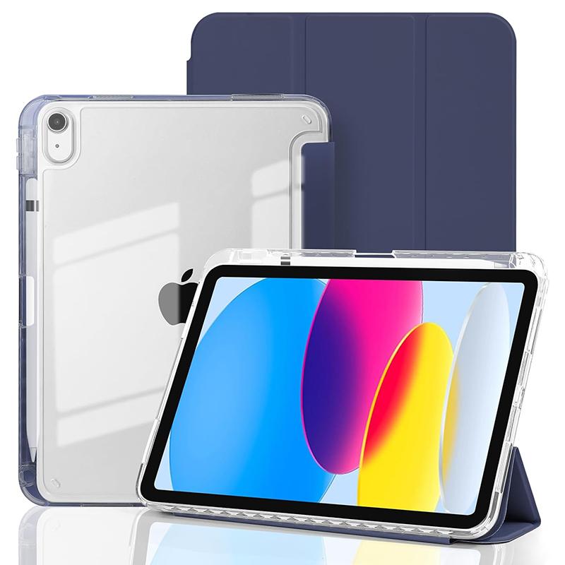 Hülle für iPad A16 11. Generation 11  2025 & iPad 10. 10,9 Zoll 2022 Harte Acrylhülle mit Stifthalter Klare Rückseite iPad 10th 10.9 Inch 2022&10.9&PU