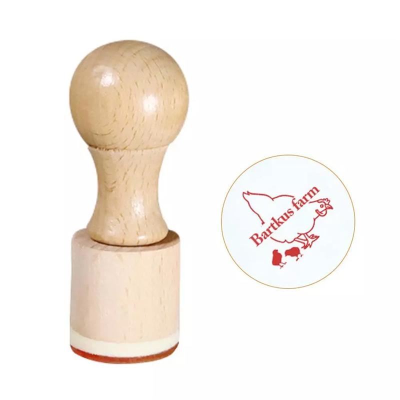 Rundes Plastik-Eierstempel-Set Für Personalisierte Frische Eier Vom Bauernhof Für Bastler & Bäcker Perfektes Geschenk Für Ostern & Feiertage A