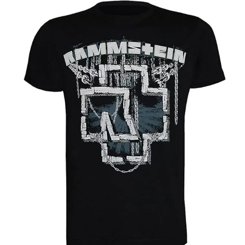 26 Rammstein Band Konzert T-Shirt - In Ketten Neu - Offizielles Unisex T-Shirt S bunt