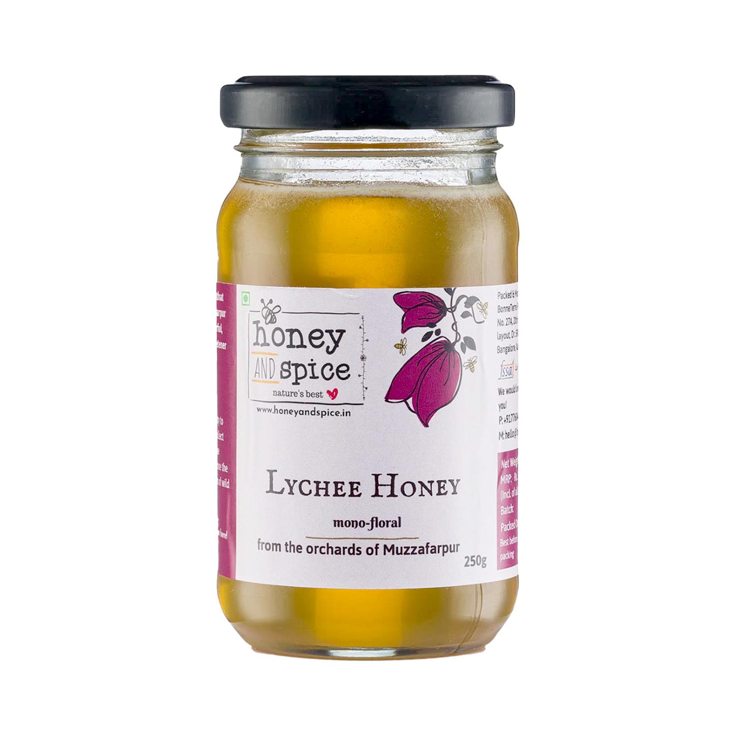 Monofloraler Honig und Gewürz-Litschi-Honig aus den Obstgärten von Muzzafarpur 8.8 Ounce
