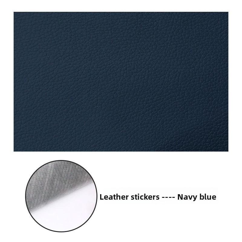 Selbstklebender Reparaturflicken aus Kunstleder in großer Größe für Sofa, Autositz, Motorradsitz, Kopfteil 50*70 navy blau