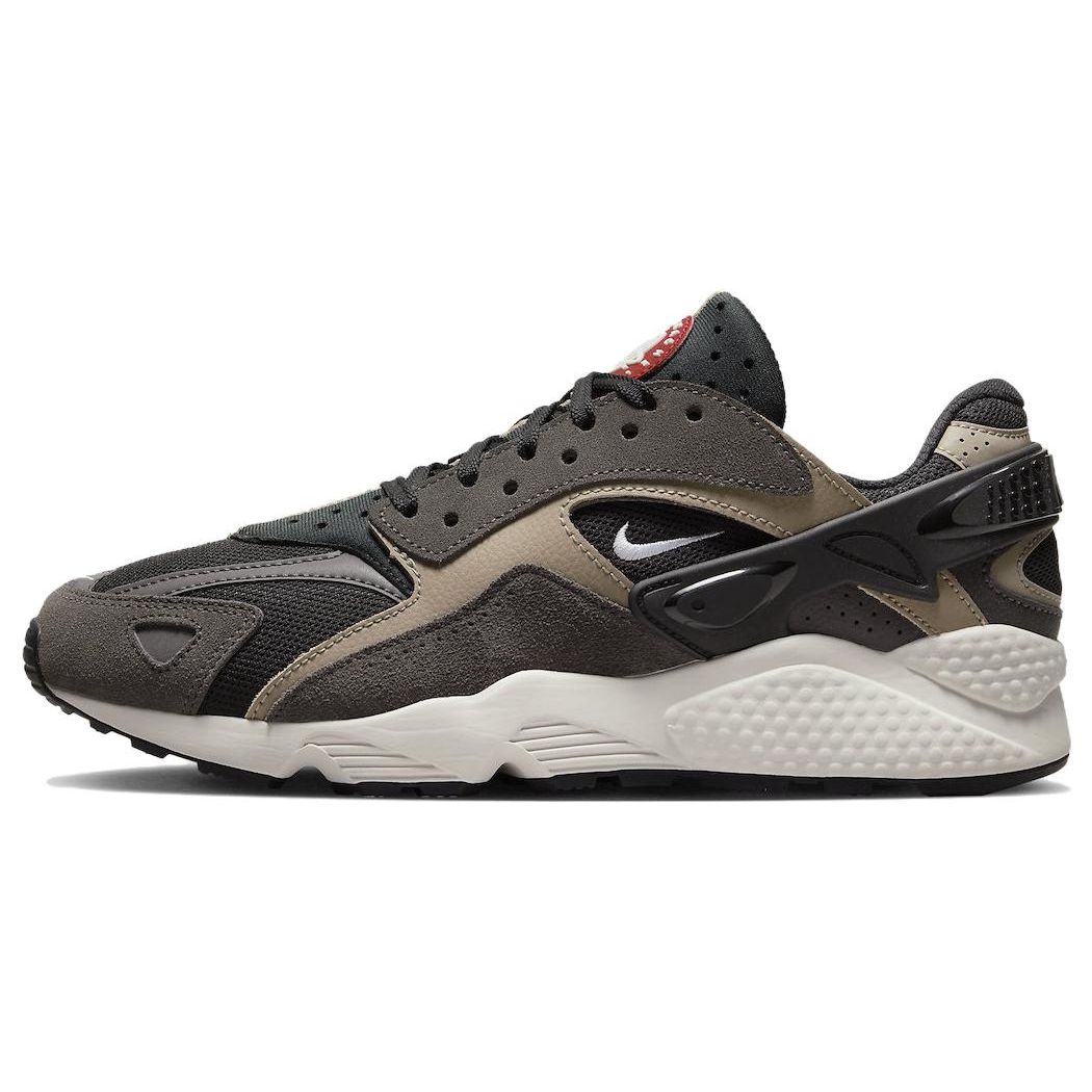 Nike Air Huarache Runner Schwarz Medium Ash Unisex Sneaker Khaki Weiß DZ3306-003 40