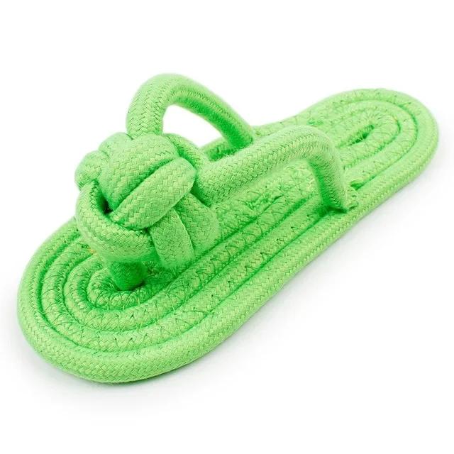 Hundekauspielzeug Baumwollpantoffel Seilspielzeug für kleine große Hunde Haustierzähne Training Molarenspielzeug Interaktives Hundespielzeug Hundezubehör 8 x17cm