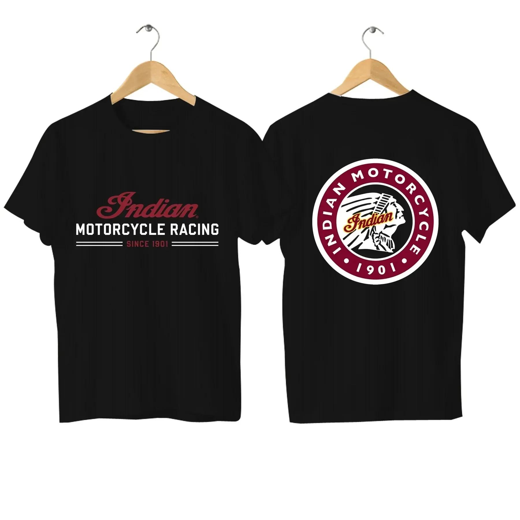 2024 männer T Shirt Casual Indians Motorrad T-shirt Grafik Übergroßen Motorrad Biker Cafe Racer Chopper Vintage Streetwear S-4XL XXXXL gold