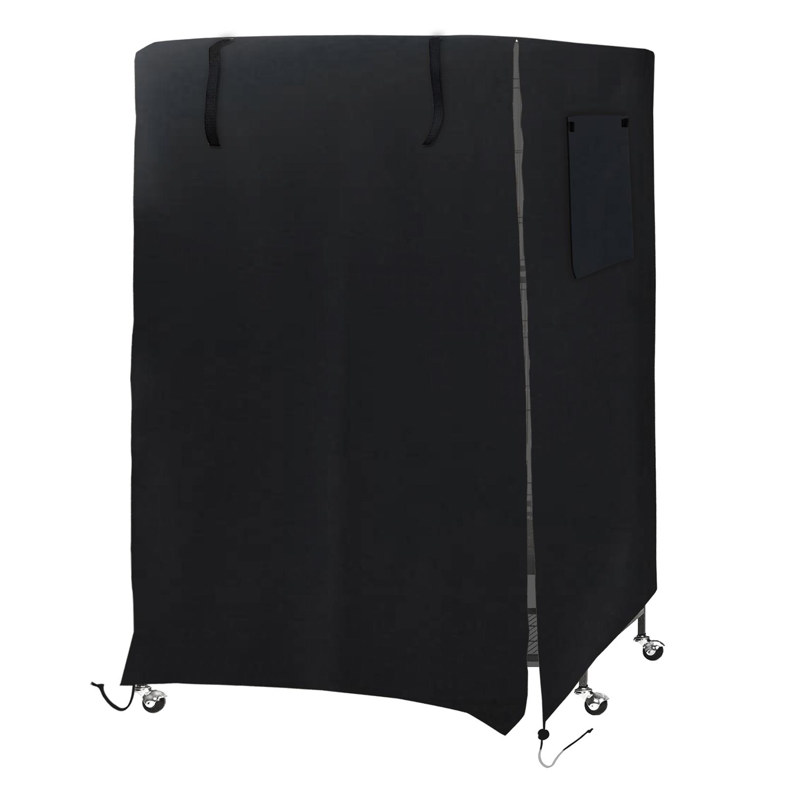 Vogelkäfig-Abdeckung, Nacht-Vogelkäfig-Abdeckung, Schlafhelfer für Brid Cage mit Fenster, Kordelzug, Vogelkäfig schwarz