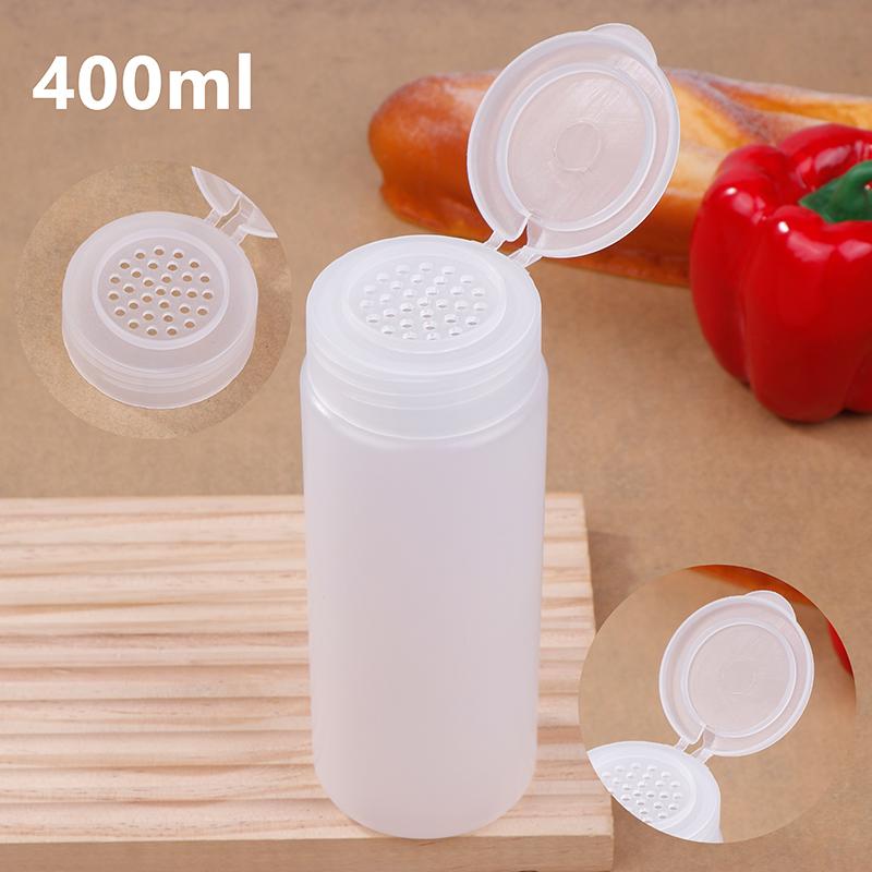 1 Stücke 400G Flip Cover Talkumpuderflasche Nachfüllbarer Kosmetikpuderspender Kunststoffpuderbehälter Leere Töpfe Flaschen Onesize
