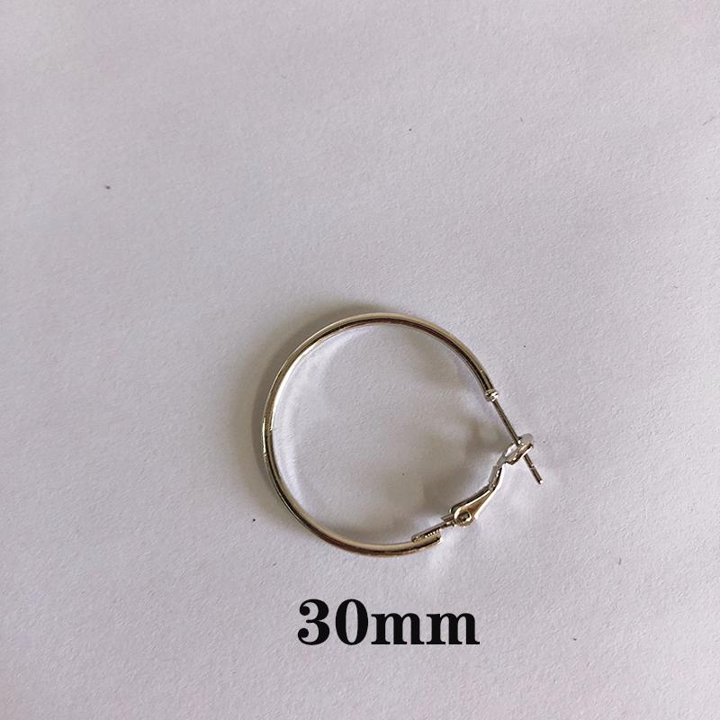 Mode Ohrringe Große Kreis Ohrringe Übertrieben Hop Kreis Ohrring Schmuck Weibliche Große Ohrringe 30mm silber
