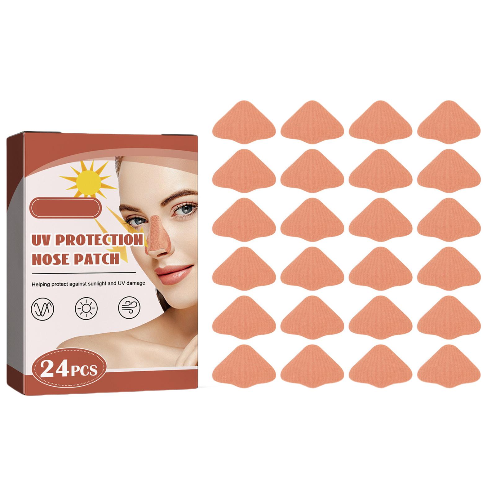 24 Stück Sonnenschutz Nasenpflaster Verband Outdoor Sonnenschutz Schutz Nasenabdeckung Aufkleber Sonnenschutzpflaster für Outdoor-Sport