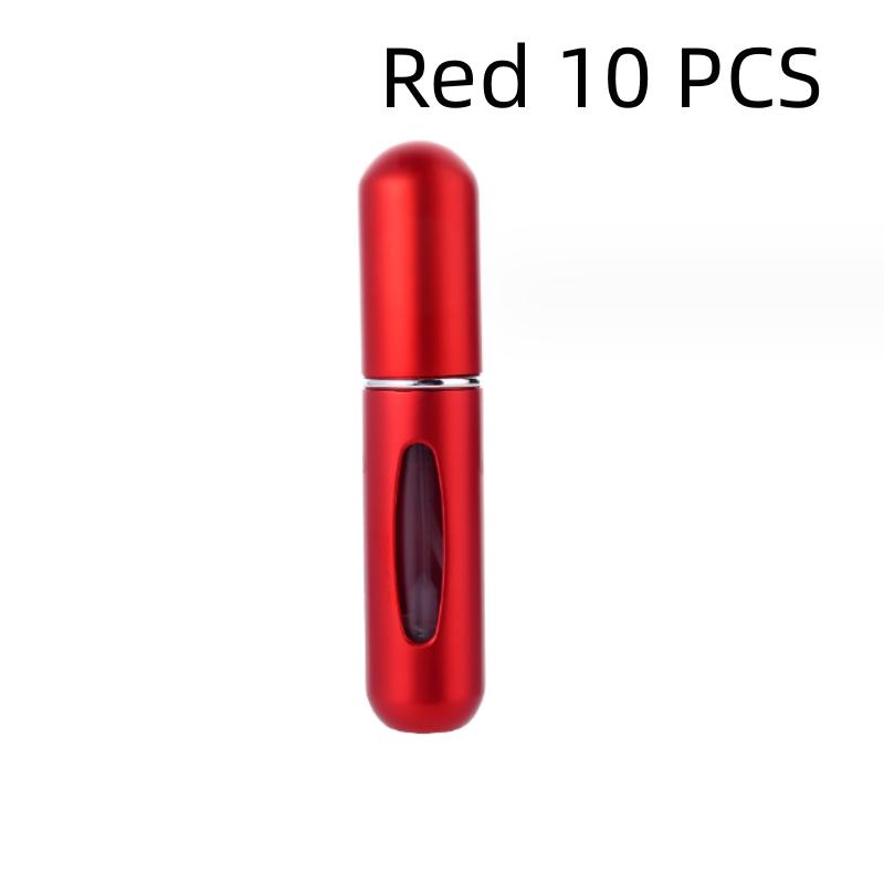 13 Farben 5 ml Parfüm-Sprühflasche, Reisefüllung, tragbarer Parfüm-Zerstäuber, leere kosmetische Parfüm-Flasche rot