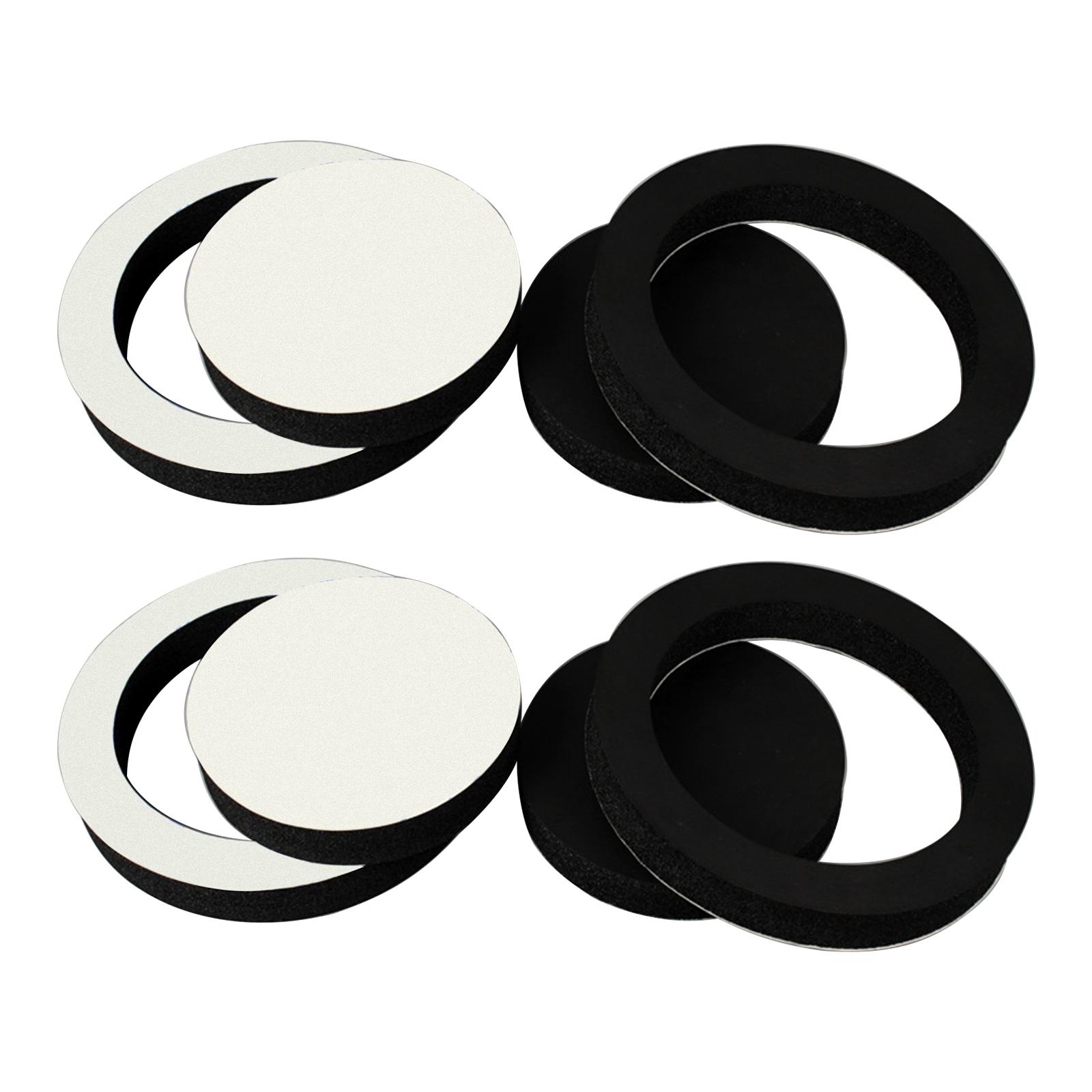 4 Stück 6,5 Zoll Auto Lautsprecher Ring Bass Türverkleidung Schallisolierung Baumwolle Audio Lautsprecher Sound Selbstklebender Isolierring