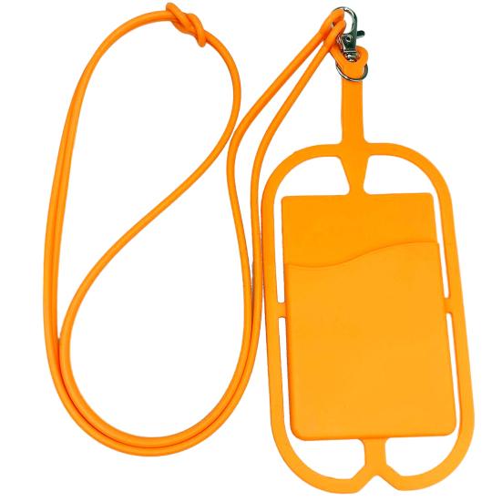 Handy-Umhängeband-Hülle, toller Riemen, Anti-Verlust, Diebstahlschutz, leicht, langer Schutz, Robustheit, Handy-Umhängeband-Schutz, Handy orange