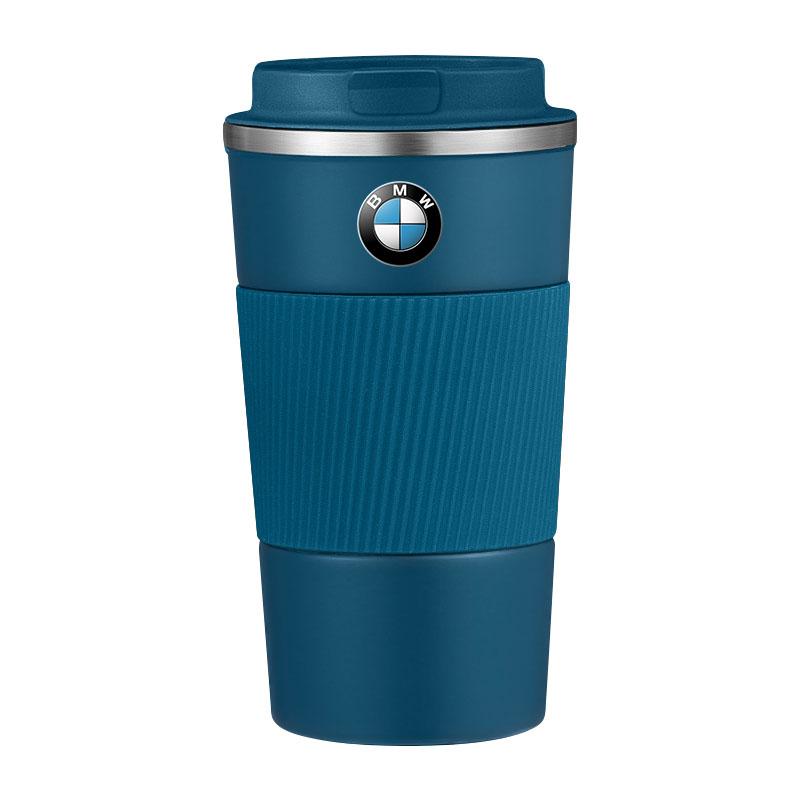 Edelstahl Gazoo Racing Emblem Kaffee Thermosflasche Thermobecher für BMW M E36 E46 E90 E60 E39 F30 F10 F20 X5 E70 E53 G30 E91 E92 E93 BMW blau